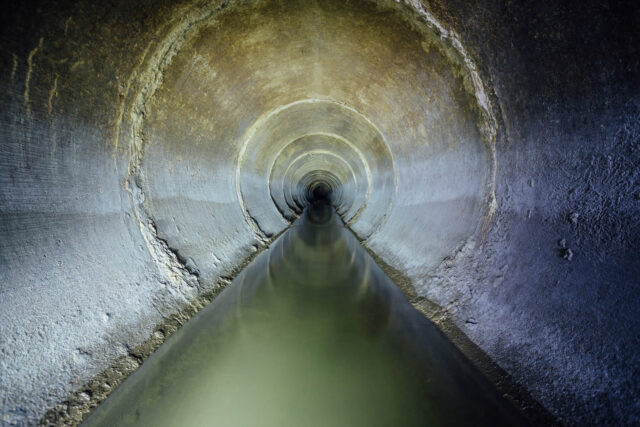 Healthy sewer pipe
